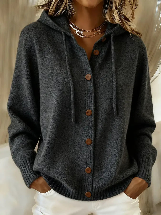 🔥 Women's Cozy Hooded Knit Cardigan 💖 | Everyday Comfort & Style