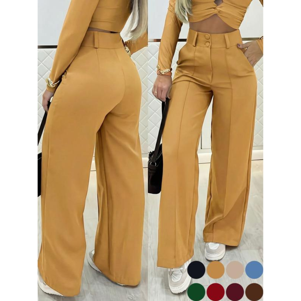 ✨ Women’s High-Waisted Wide-Leg Pants – Casual & Comfortable ❤️