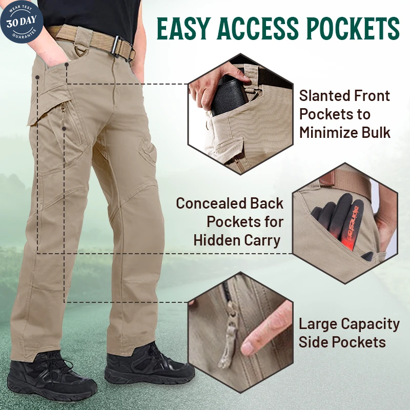 🔥Comfort And Functionality- Tactical Waterproof Pants