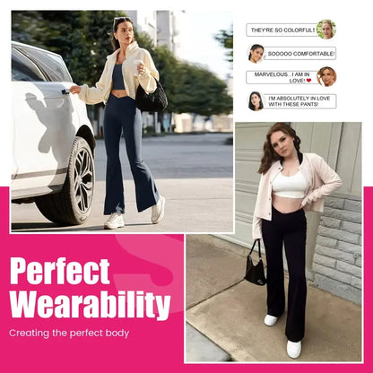 ✨ Women's High-Waisted Flare Leggings 💕 – Stretchy Bootcut Yoga Pants 🧘‍♀️👖