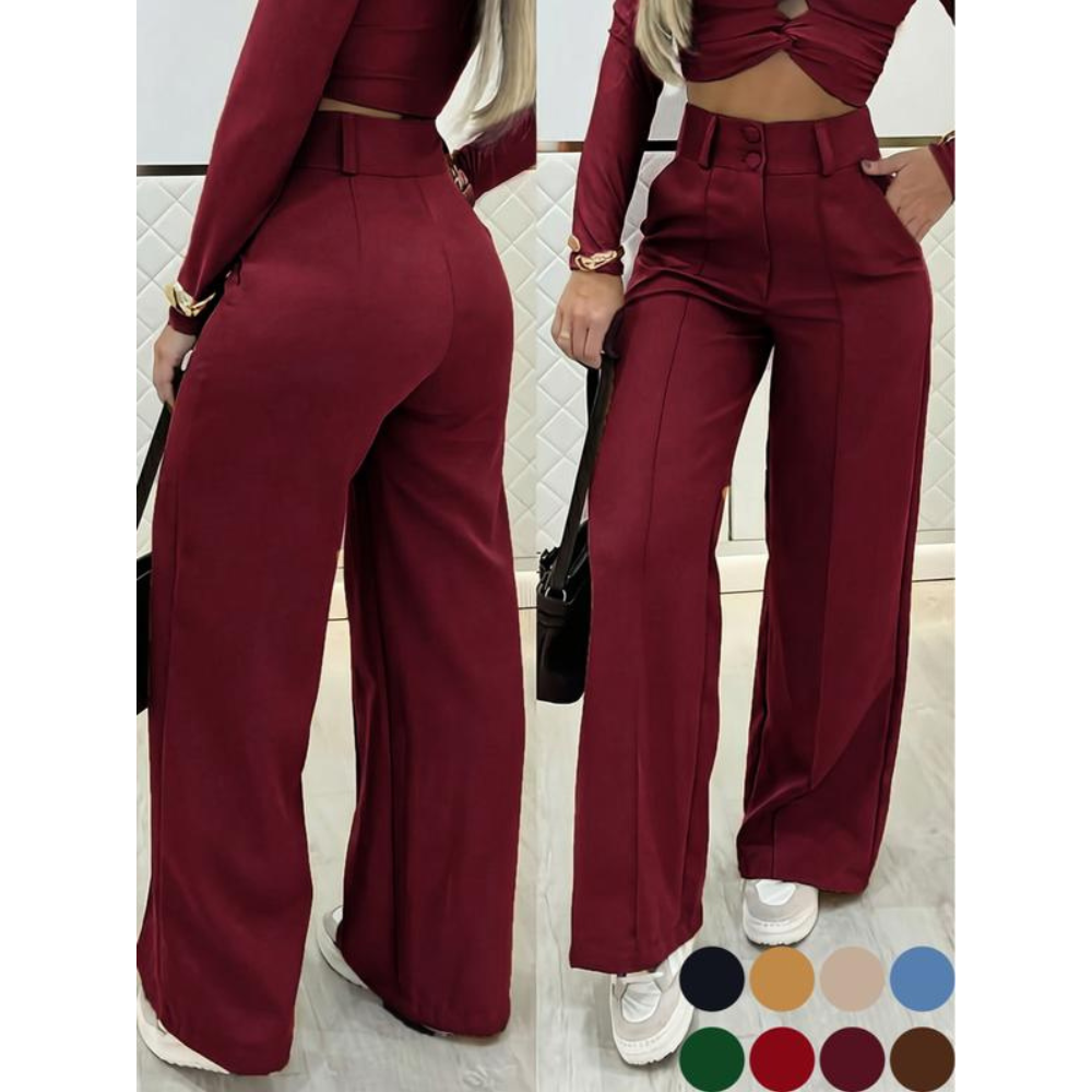 ✨ Women’s High-Waisted Wide-Leg Pants – Casual & Comfortable ❤️