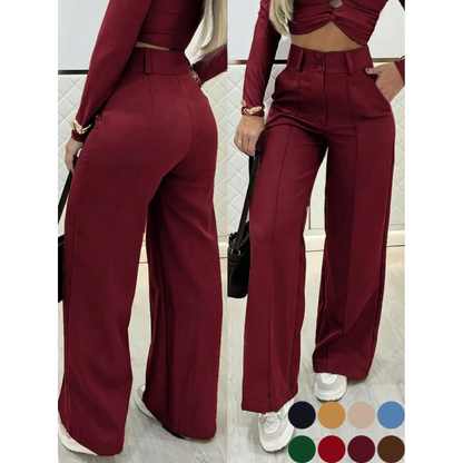 ✨ Women’s High-Waisted Wide-Leg Pants – Casual & Comfortable ❤️