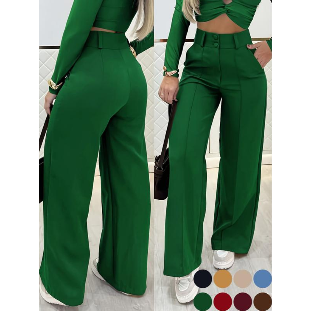 ✨ Women’s High-Waisted Wide-Leg Pants – Casual & Comfortable ❤️