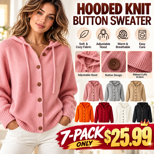 🔥 Women's Cozy Hooded Knit Cardigan 💖 | Everyday Comfort & Style
