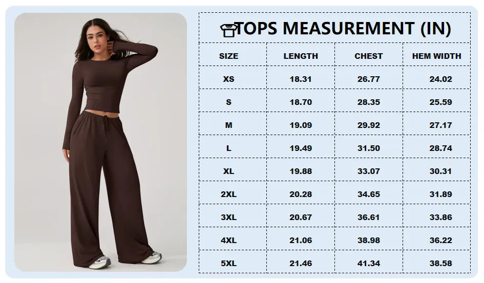 Women’s Long-Sleeve Top & Wide-Leg Pants Matching Set | Effortless Style & All-Day Comfort ✨