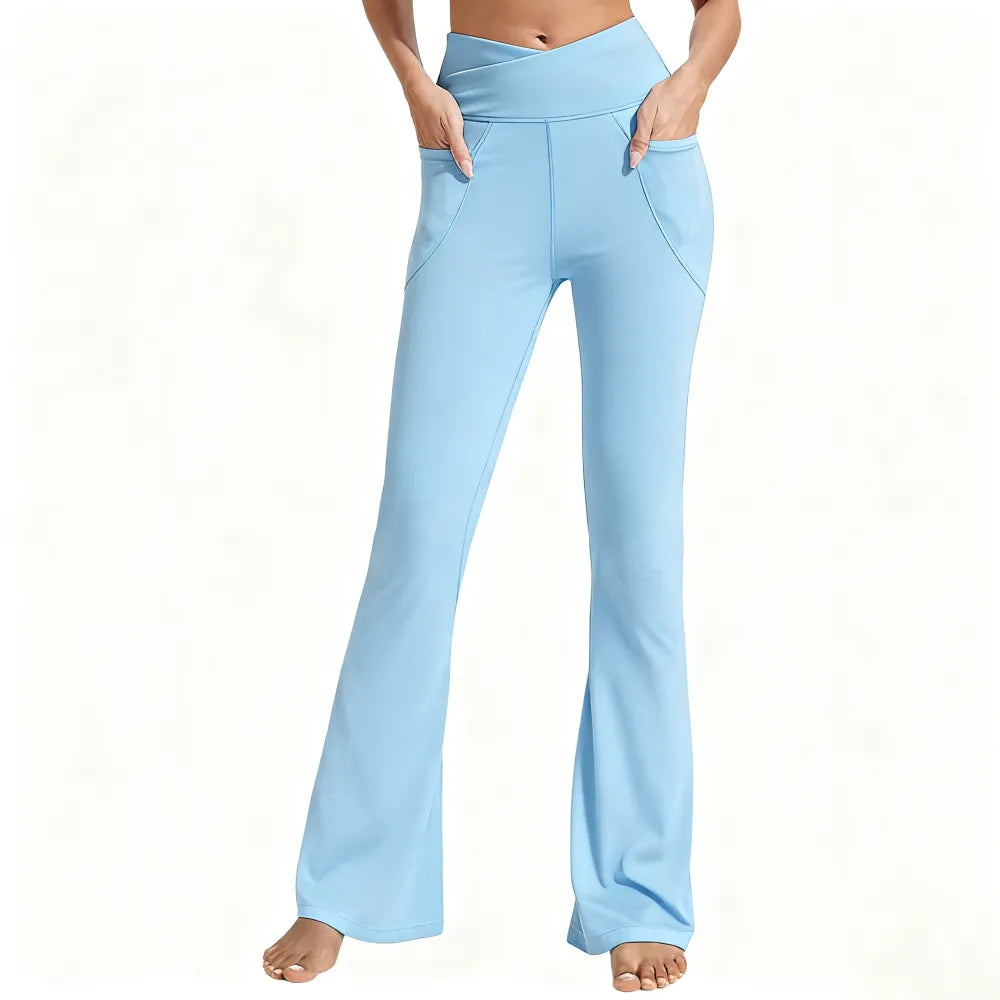✨ Women's High-Waisted Flare Leggings 💕 – Stretchy Bootcut Yoga Pants 🧘‍♀️👖