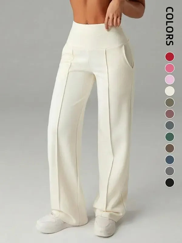 ✨ Women's High Waist Wide Leg Sweatpants with Pockets – Trendy Casual Lounge Pants ✨
