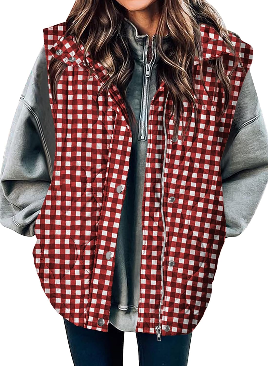 🧥 Women’s Lightweight Quilted Puffer Vest ✨ – Sleeveless Warm & Cozy Layering Jacket 🍂