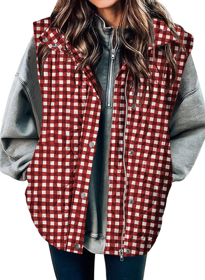 🧥 Women’s Lightweight Quilted Puffer Vest ✨ – Sleeveless Warm & Cozy Layering Jacket 🍂
