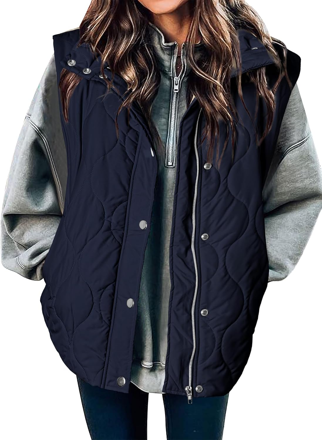 🧥 Women’s Lightweight Quilted Puffer Vest ✨ – Sleeveless Warm & Cozy Layering Jacket 🍂
