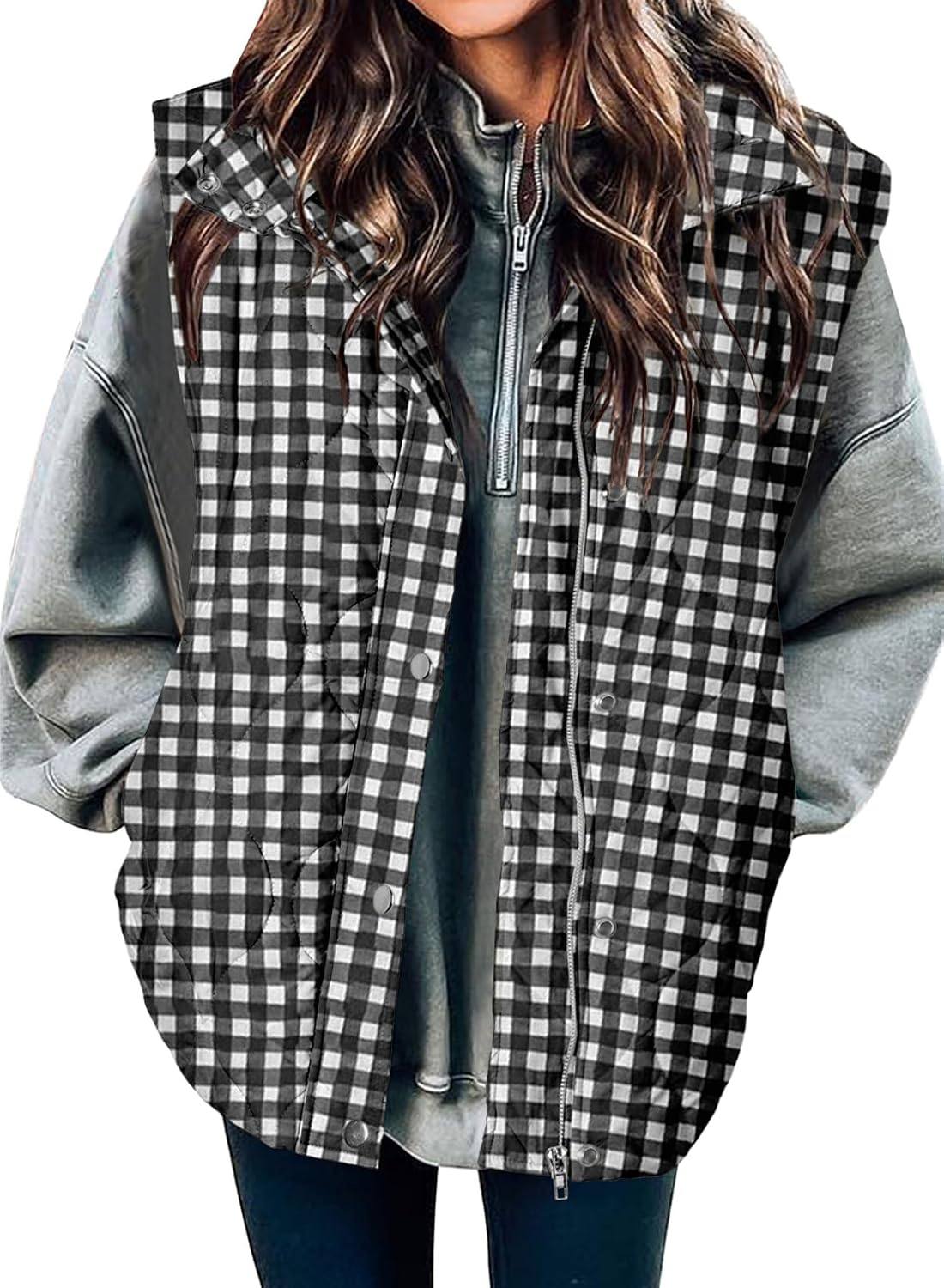 🧥 Women’s Lightweight Quilted Puffer Vest ✨ – Sleeveless Warm & Cozy Layering Jacket 🍂
