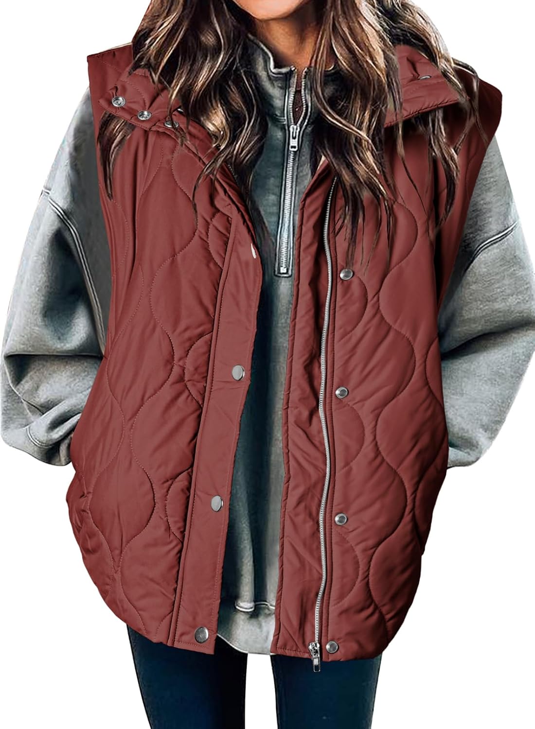 🧥 Women’s Lightweight Quilted Puffer Vest ✨ – Sleeveless Warm & Cozy Layering Jacket 🍂