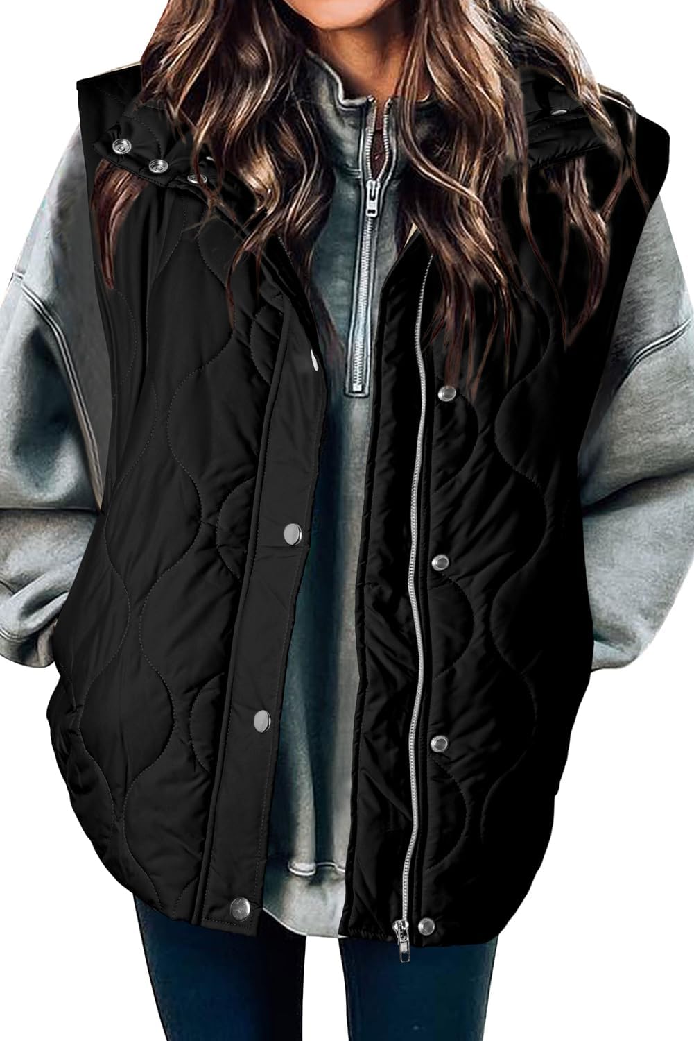 🧥 Women’s Lightweight Quilted Puffer Vest ✨ – Sleeveless Warm & Cozy Layering Jacket 🍂