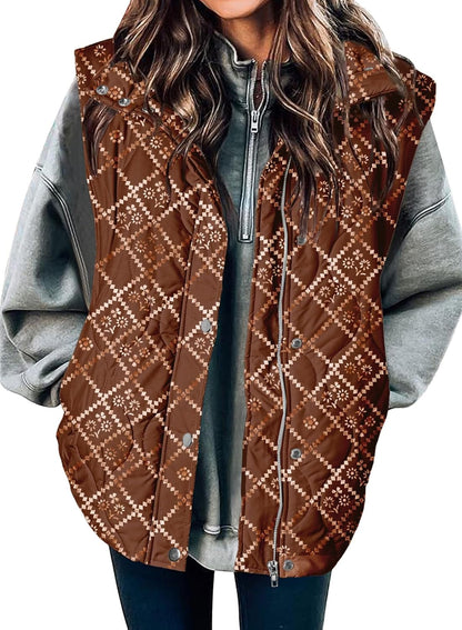 🧥 Women’s Lightweight Quilted Puffer Vest ✨ – Sleeveless Warm & Cozy Layering Jacket 🍂