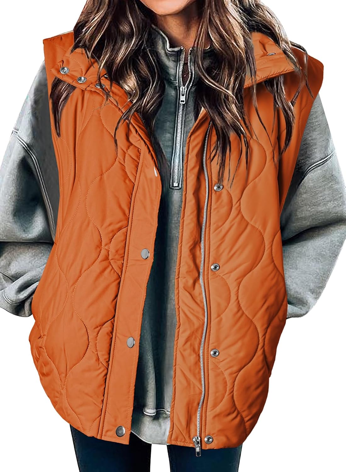 🧥 Women’s Lightweight Quilted Puffer Vest ✨ – Sleeveless Warm & Cozy Layering Jacket 🍂