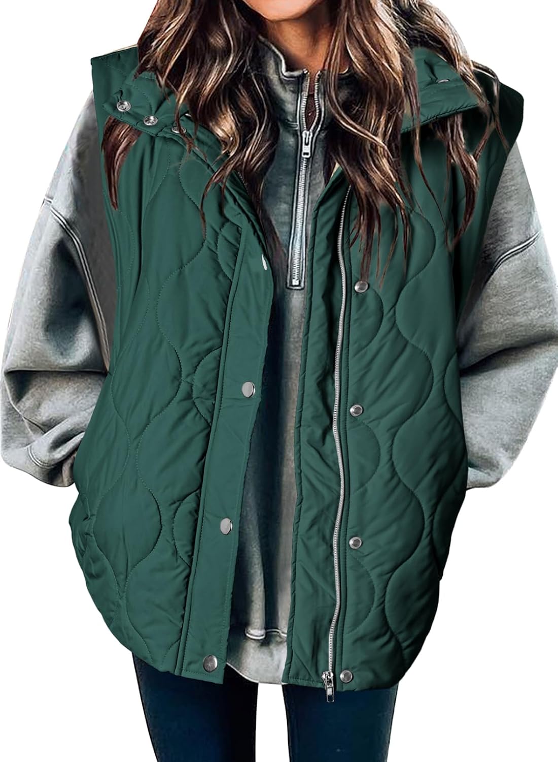 🧥 Women’s Lightweight Quilted Puffer Vest ✨ – Sleeveless Warm & Cozy Layering Jacket 🍂