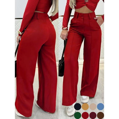 ✨ Women’s High-Waisted Wide-Leg Pants – Casual & Comfortable ❤️