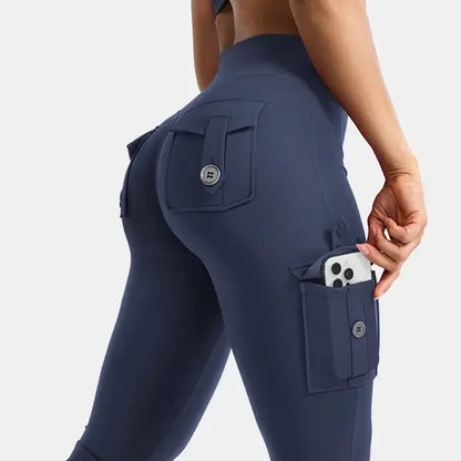 Women's Workout Flare Leggings with Pockets