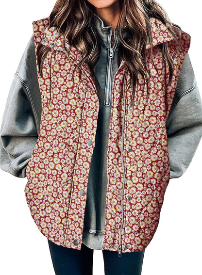 🧥 Women’s Lightweight Quilted Puffer Vest ✨ – Sleeveless Warm & Cozy Layering Jacket 🍂