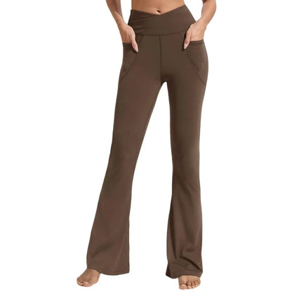 ✨ Women's High-Waisted Flare Leggings 💕 – Stretchy Bootcut Yoga Pants 🧘‍♀️👖