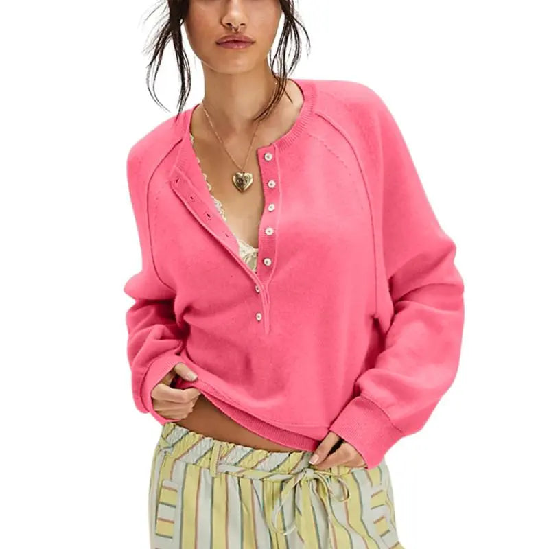 Women's Long Sleeve Knitting Sweater Tops