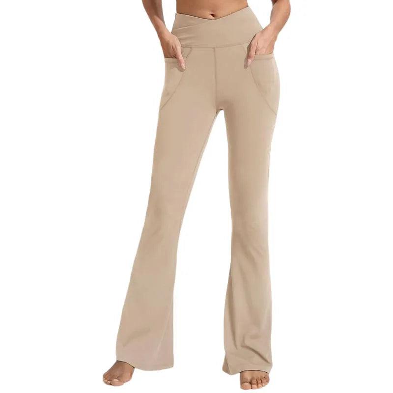 ✨ Women's High-Waisted Flare Leggings 💕 – Stretchy Bootcut Yoga Pants 🧘‍♀️👖