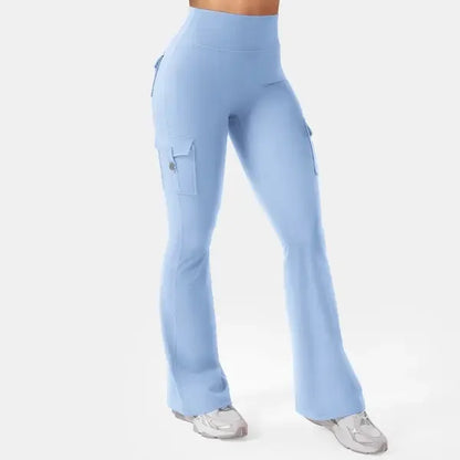 Women's Workout Flare Leggings with Pockets