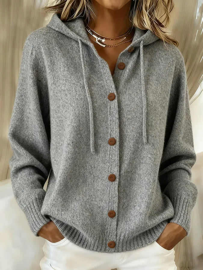 🔥 Women's Cozy Hooded Knit Cardigan 💖 | Everyday Comfort & Style