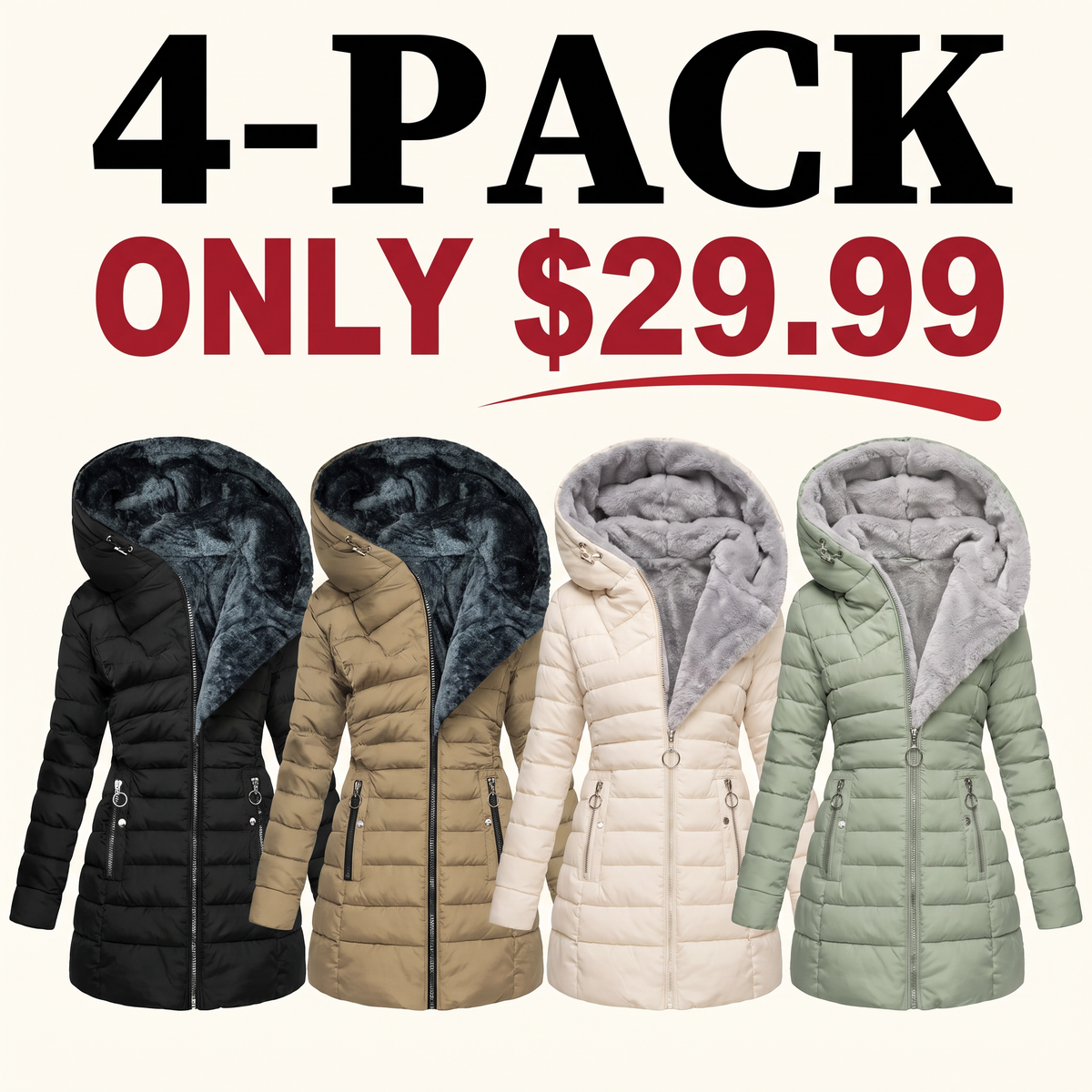 Women's Winter Insulated Hooded Coat ❄️ Stay Warm & Cozy 🧥