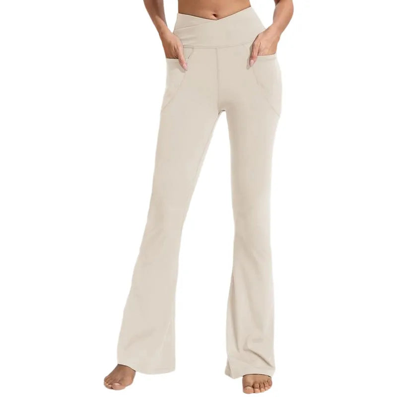 ✨ Women's High-Waisted Flare Leggings 💕 – Stretchy Bootcut Yoga Pants 🧘‍♀️👖
