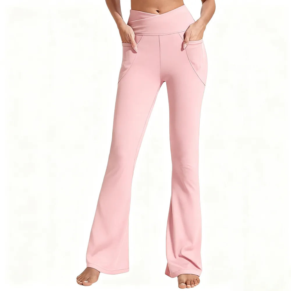 ✨ Women's High-Waisted Flare Leggings 💕 – Stretchy Bootcut Yoga Pants 🧘‍♀️👖