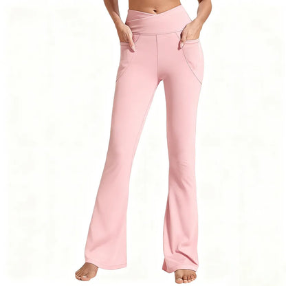 ✨ Women's High-Waisted Flare Leggings 💕 – Stretchy Bootcut Yoga Pants 🧘‍♀️👖