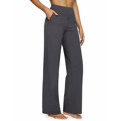 ✨ Women’s High-Waisted Wide-Leg Pants with Pockets | Flattering Fit & All-Day Comfort