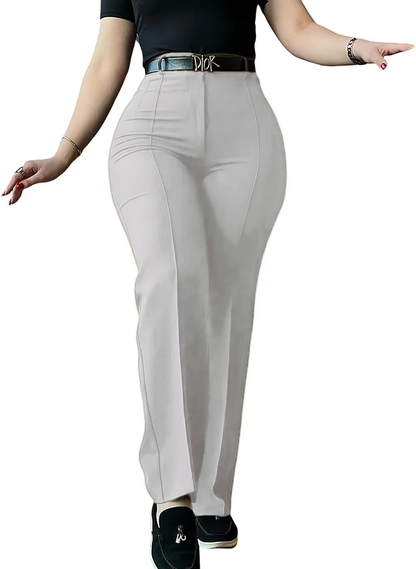 Work Pants for Women High Waist Straight Leg Work Pants Business Casual Trousers