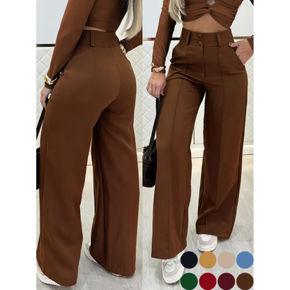 ✨ Women’s High-Waisted Wide-Leg Pants – Casual & Comfortable ❤️