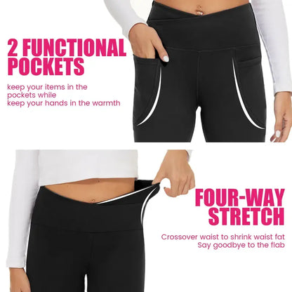 ✨ Women's High-Waisted Flare Leggings 💕 – Stretchy Bootcut Yoga Pants 🧘‍♀️👖