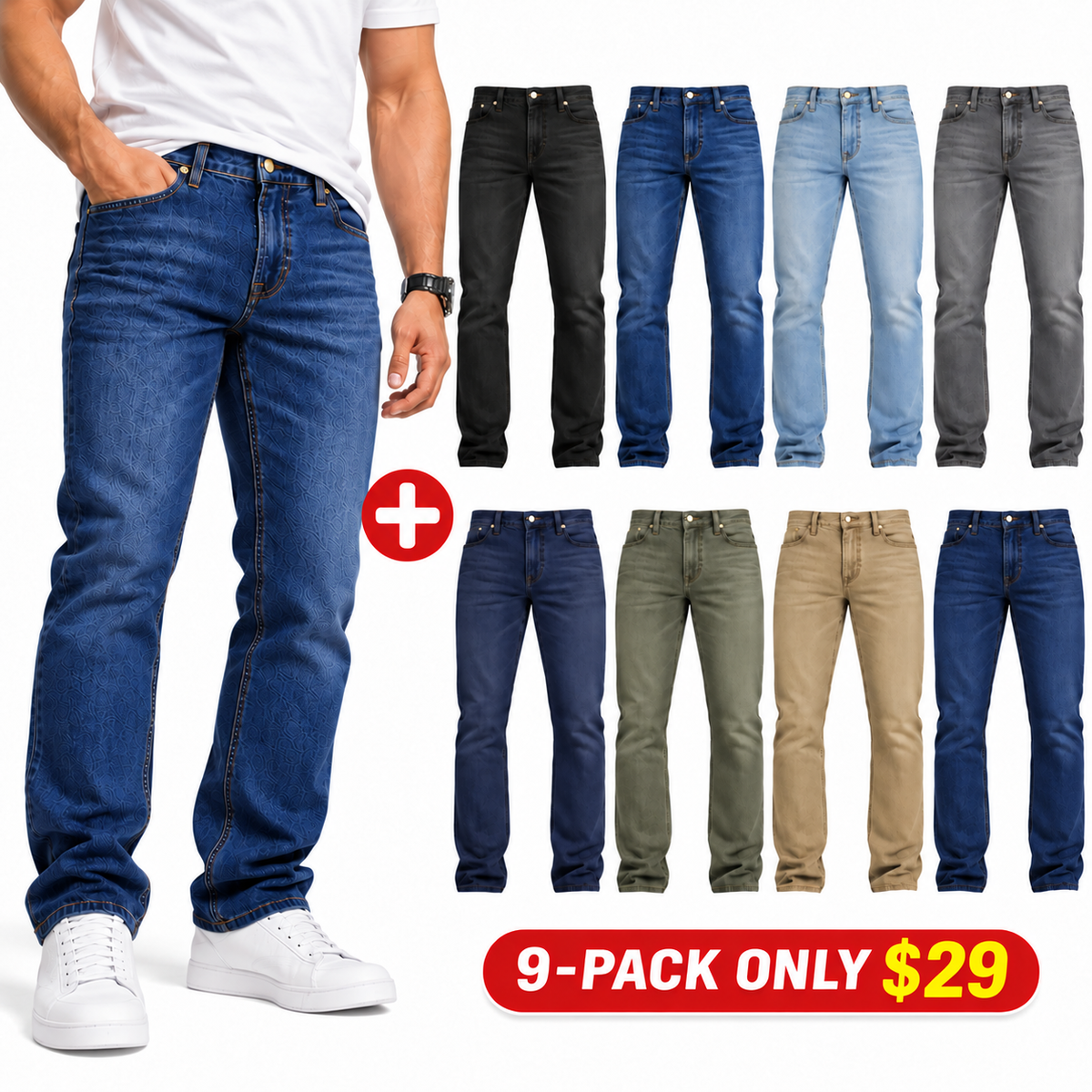 Flex Stretch Slim Straight Jeans