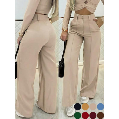 ✨ Women’s High-Waisted Wide-Leg Pants – Casual & Comfortable ❤️