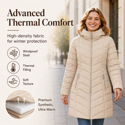 Women's Winter Insulated Hooded Coat ❄️ Stay Warm & Cozy 🧥